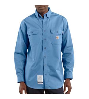 CARHARTT        Flame-Resistant Twill Shirt with Pocket Flaps  #FRS160